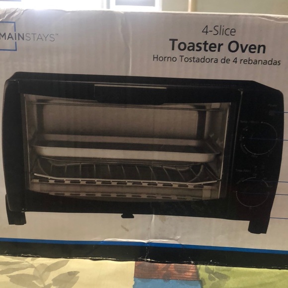 MAINSTAYS. Toaster Oven 4 Slice. New - Picture 1 of 1